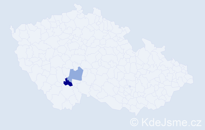 Příjmení: 'Vtorovová', počet výskytů 2 v celé ČR