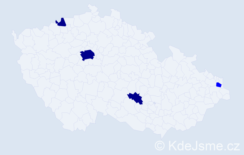 Příjmení: 'Talačová', počet výskytů 7 v celé ČR