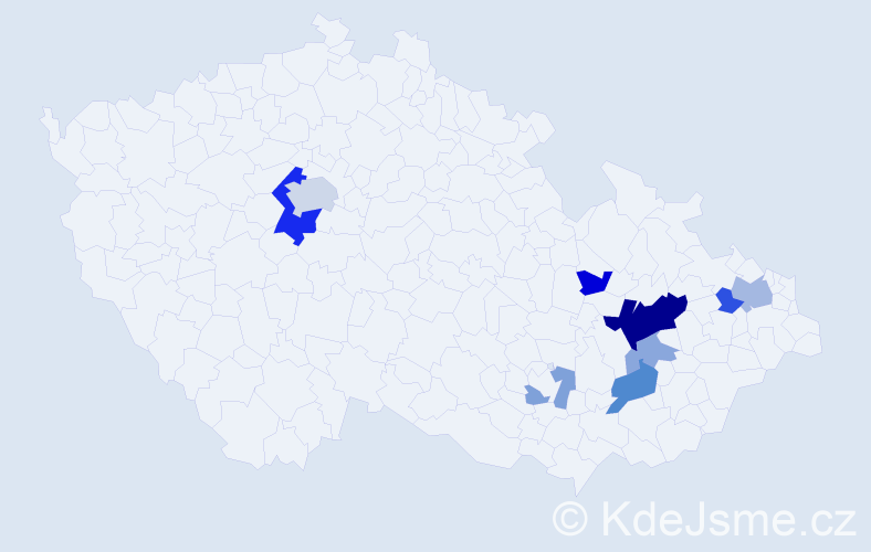 Příjmení: 'Murlová', počet výskytů 22 v celé ČR