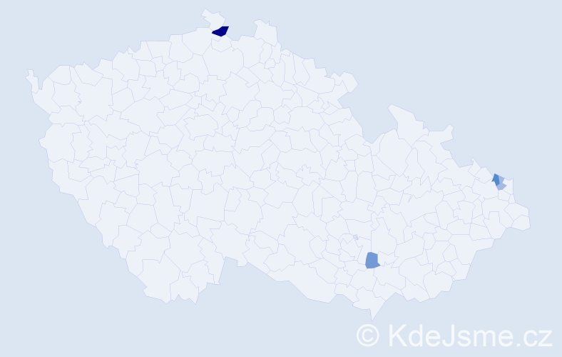 Příjmení: 'Somičová', počet výskytů 7 v celé ČR