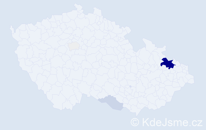 Příjmení: 'Laifert', počet výskytů 16 v celé ČR