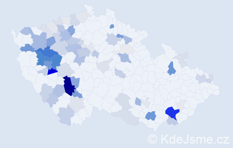 Příjmení: 'Lopata', počet výskytů 261 v celé ČR