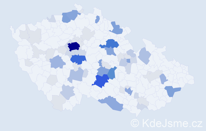 Příjmení: 'Lánová', počet výskytů 228 v celé ČR