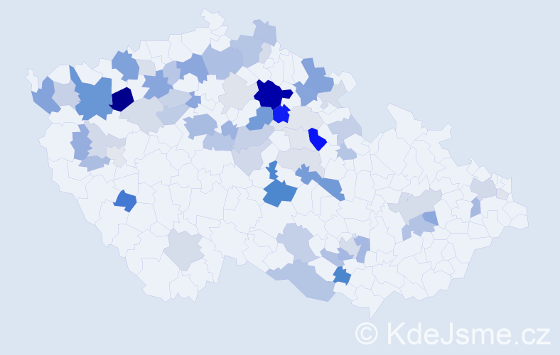 Příjmení: 'Dejlová', počet výskytů 175 v celé ČR