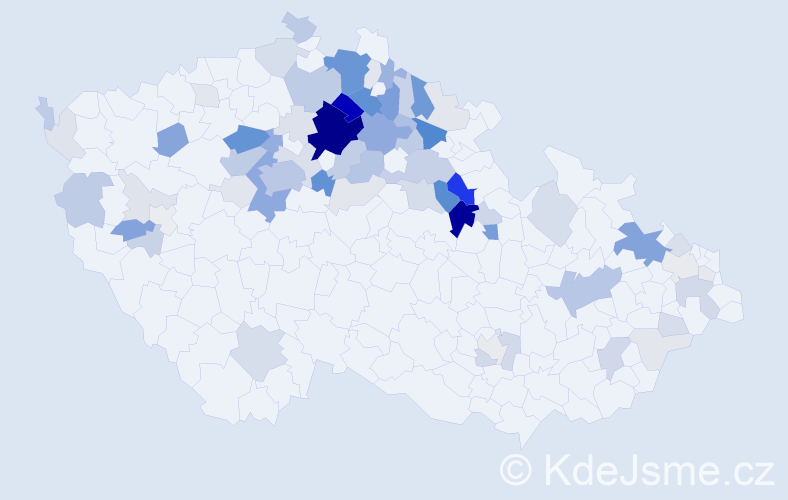 Příjmení: 'Šrajerová', počet výskytů 290 v celé ČR
