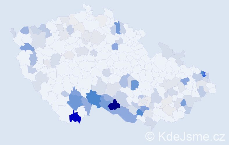 Příjmení: 'Lukšová', počet výskytů 341 v celé ČR