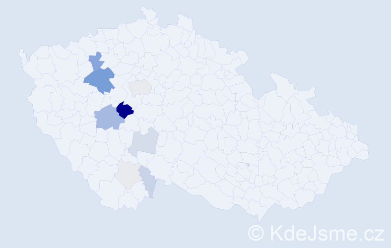 Příjmení: 'Kleindienstová', počet výskytů 35 v celé ČR