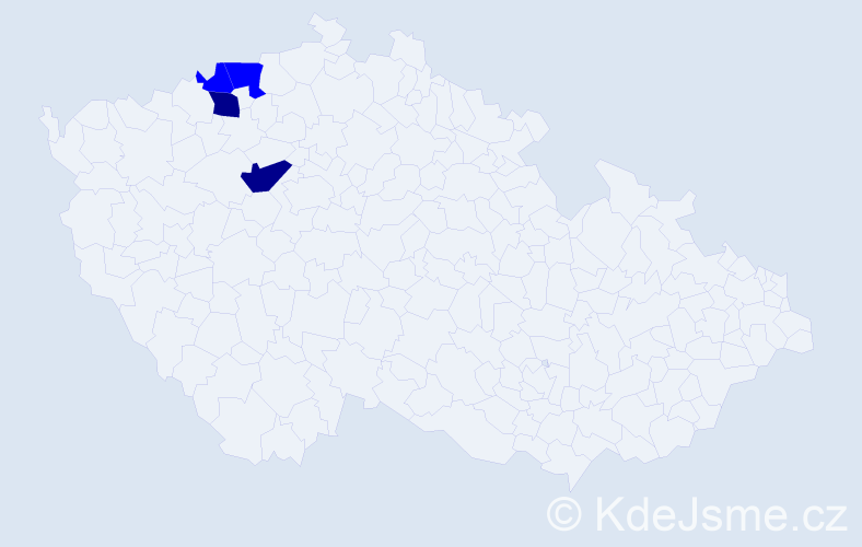 Příjmení: 'Manertová', počet výskytů 6 v celé ČR