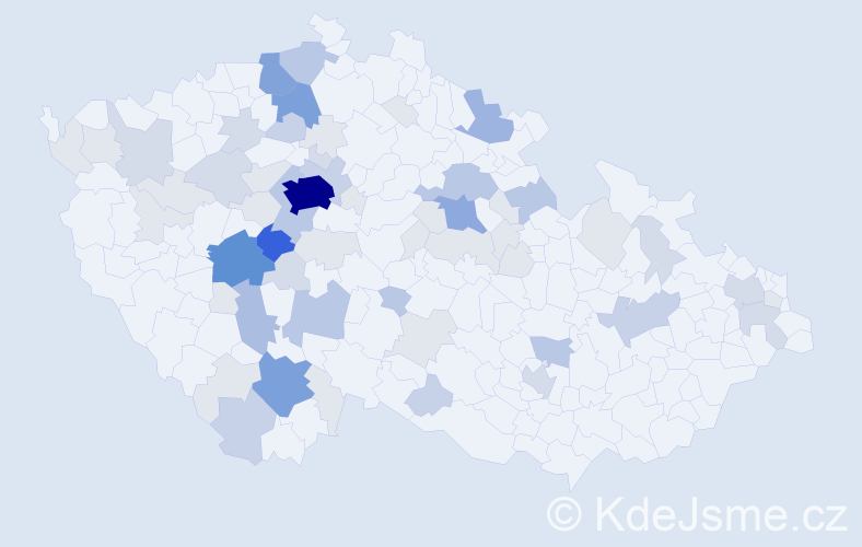 Příjmení: 'Vandas', počet výskytů 202 v celé ČR