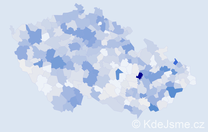 Příjmení: 'Zajíčková', počet výskytů 2649 v celé ČR