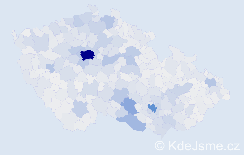 Příjmení: 'Svoboda', počet výskytů 25218 v celé ČR