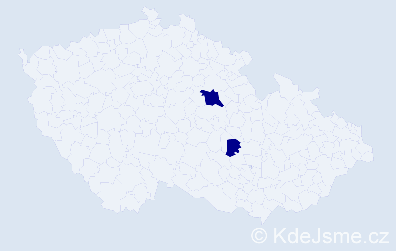 Příjmení: 'Lema', počet výskytů 2 v celé ČR