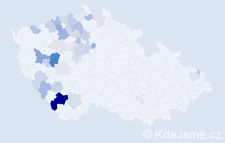 Příjmení: 'Sedlecký', počet výskytů 139 v celé ČR