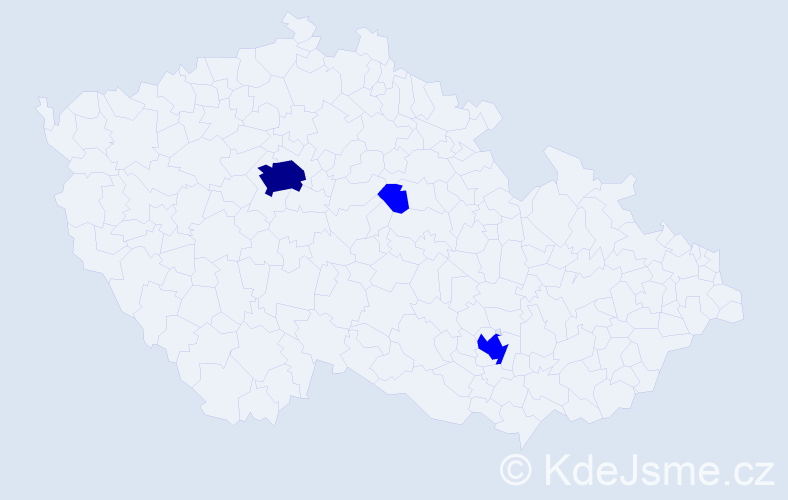 Příjmení: 'Kolodžej', počet výskytů 4 v celé ČR