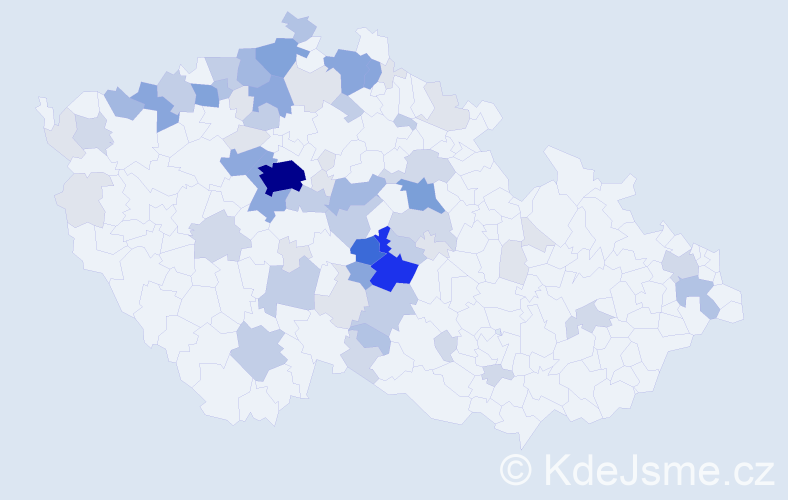 Příjmení: 'Choutková', počet výskytů 239 v celé ČR