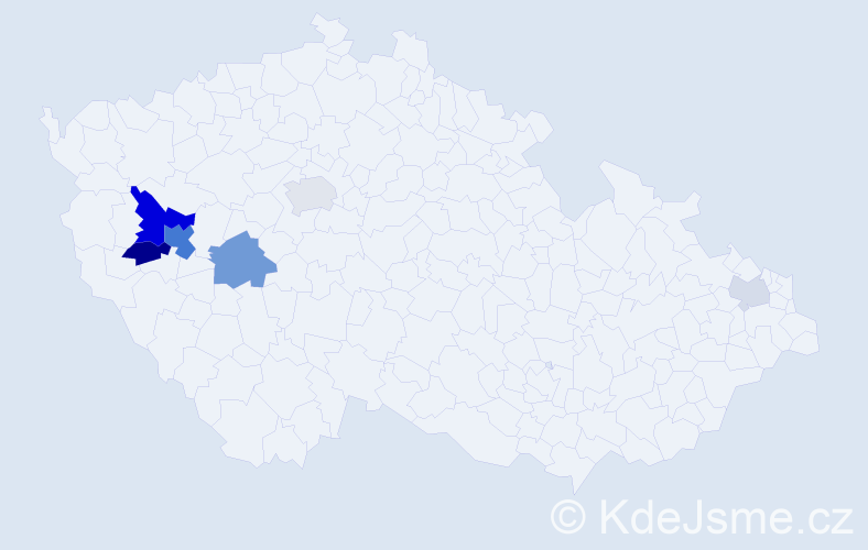 Příjmení: 'Kuschová', počet výskytů 17 v celé ČR