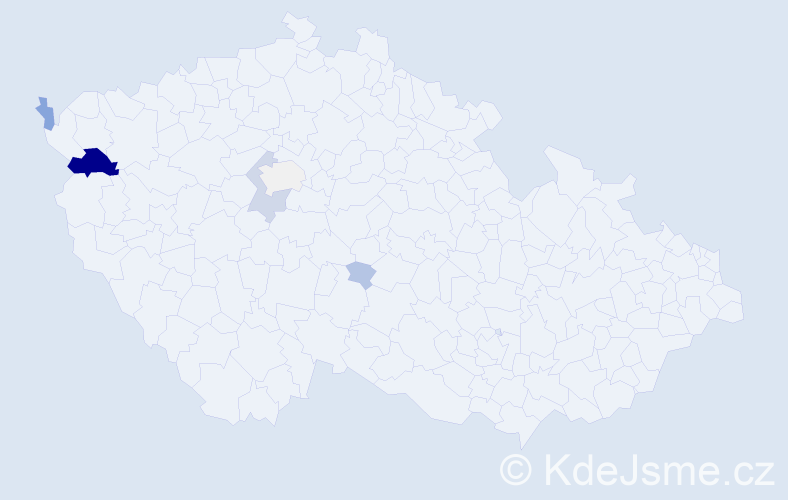 Příjmení: 'Katinová', počet výskytů 19 v celé ČR