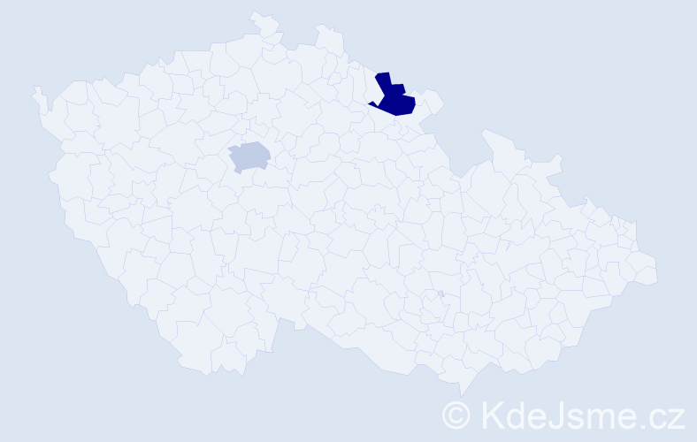 Příjmení: 'Grover', počet výskytů 2 v celé ČR