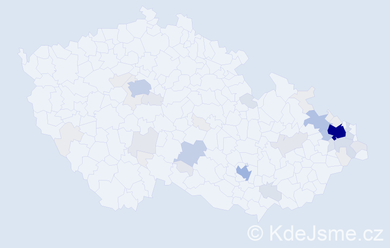 Příjmení: 'Drastichová', počet výskytů 163 v celé ČR