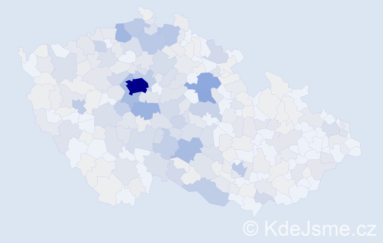 Příjmení: 'Kudrna', počet výskytů 1395 v celé ČR