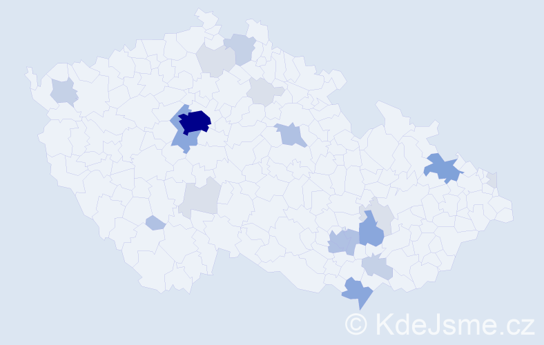 Příjmení: 'Moore', počet výskytů 67 v celé ČR