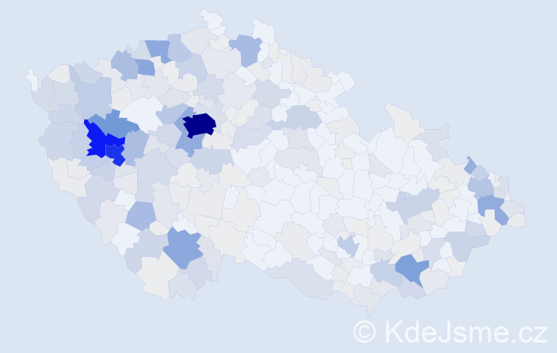 Příjmení: 'Pašková', počet výskytů 1261 v celé ČR