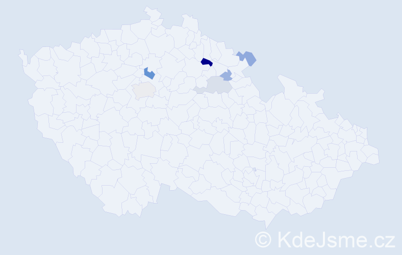 Příjmení: 'Prejsová', počet výskytů 27 v celé ČR
