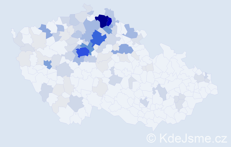 Příjmení: 'Linka', počet výskytů 370 v celé ČR