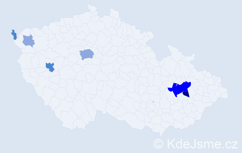 Příjmení: 'Feriančeková', počet výskytů 15 v celé ČR