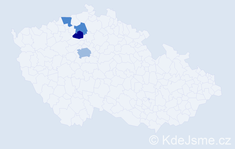 Příjmení: 'Machleidtová', počet výskytů 9 v celé ČR