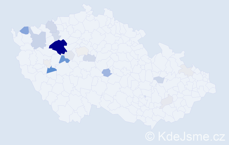 Příjmení: 'Liprtová', počet výskytů 65 v celé ČR