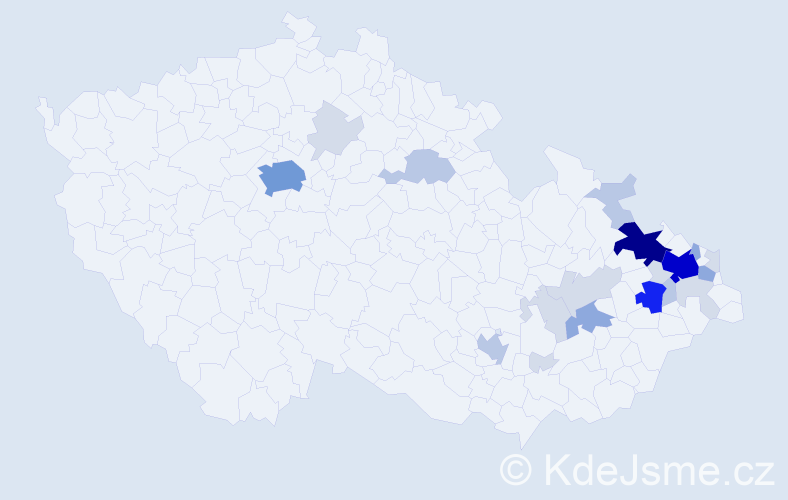 Příjmení: 'Grussmannová', počet výskytů 77 v celé ČR