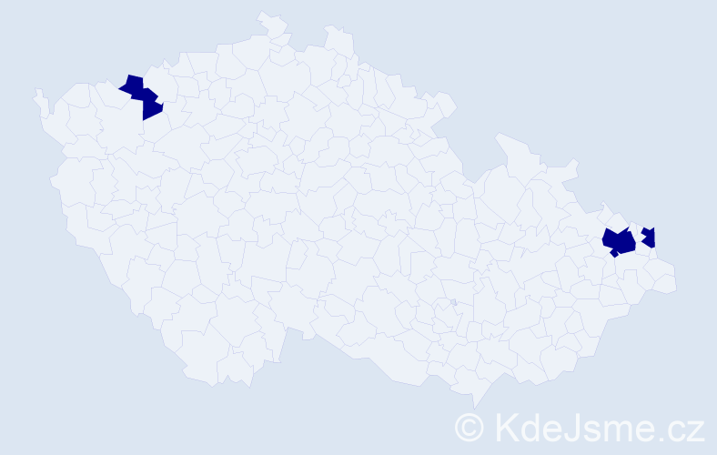 Příjmení: 'Oczkowski', počet výskytů 3 v celé ČR