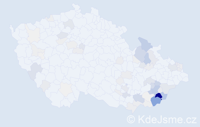 Příjmení: 'Plášek', počet výskytů 336 v celé ČR