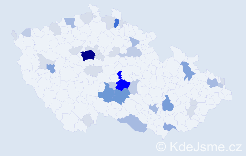Příjmení: 'Höfer', počet výskytů 121 v celé ČR