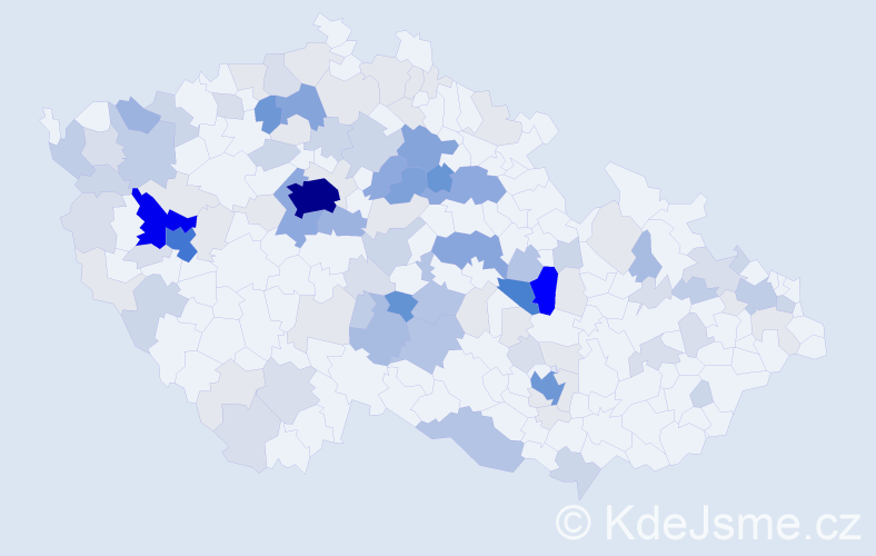 Příjmení: 'Hnát', počet výskytů 428 v celé ČR