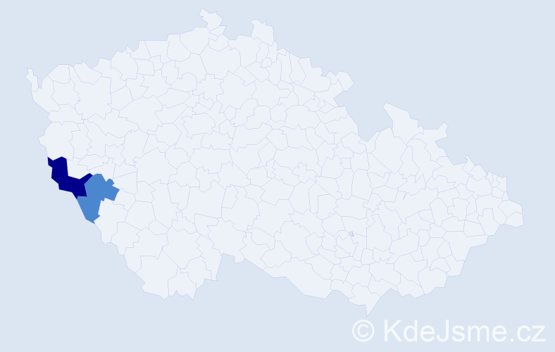 Příjmení: 'Apfelbek', počet výskytů 6 v celé ČR