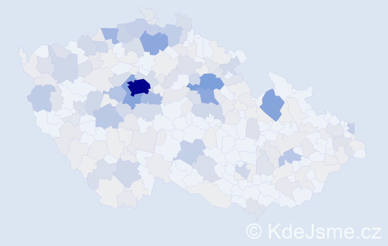 Příjmení: 'Matys', počet výskytů 875 v celé ČR