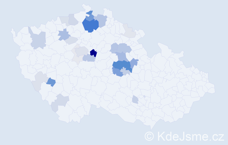 Příjmení: 'Lupoměský', počet výskytů 113 v celé ČR