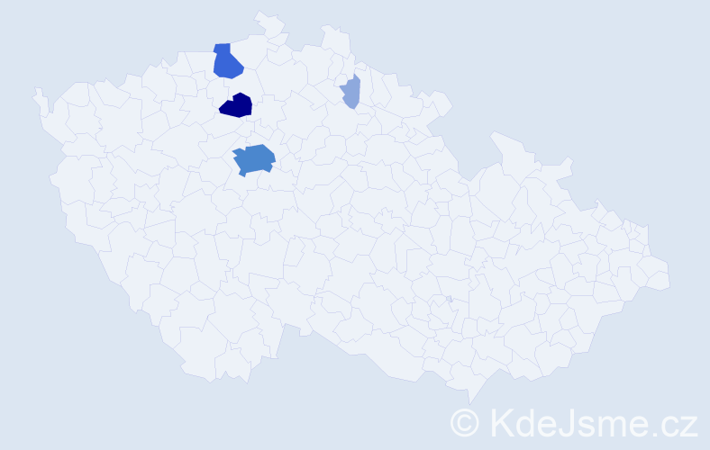 Příjmení: 'Drba', počet výskytů 15 v celé ČR