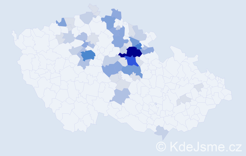 Příjmení: 'Flégrová', počet výskytů 168 v celé ČR
