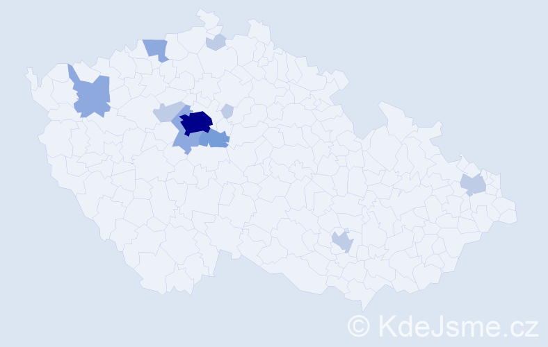 Příjmení: 'Alexandrova', počet výskytů 24 v celé ČR