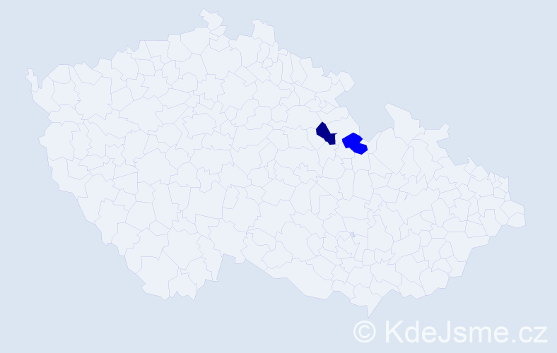 Příjmení: 'Triandafilová', počet výskytů 3 v celé ČR