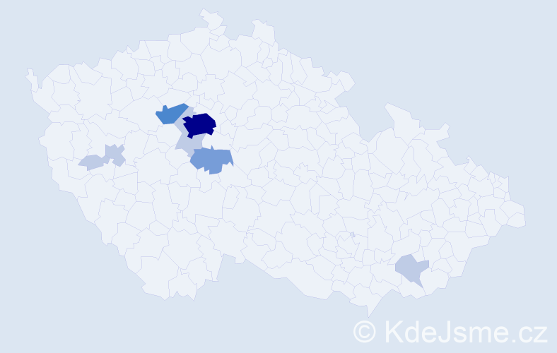 Příjmení: 'Klemperová', počet výskytů 22 v celé ČR