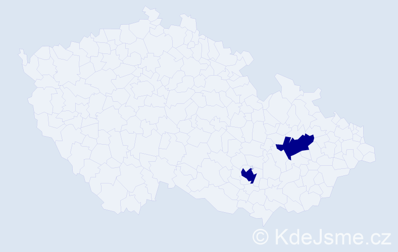 Příjmení: 'Armeni', počet výskytů 2 v celé ČR