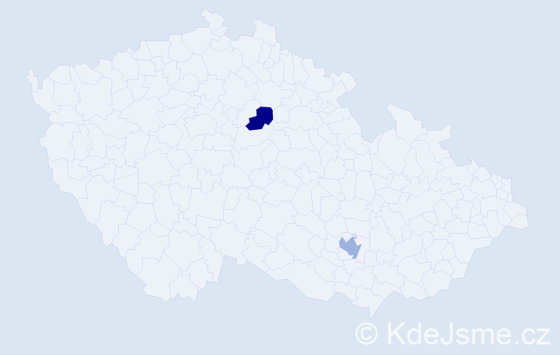 Příjmení: 'Abadžiev', počet výskytů 7 v celé ČR