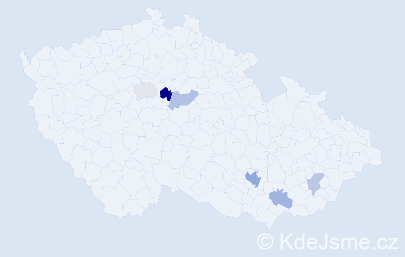 Příjmení: 'Kuksová', počet výskytů 12 v celé ČR