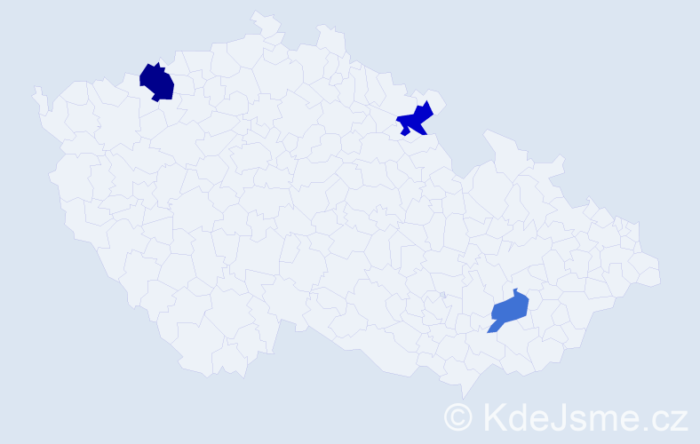 Příjmení: 'Vagala', počet výskytů 9 v celé ČR