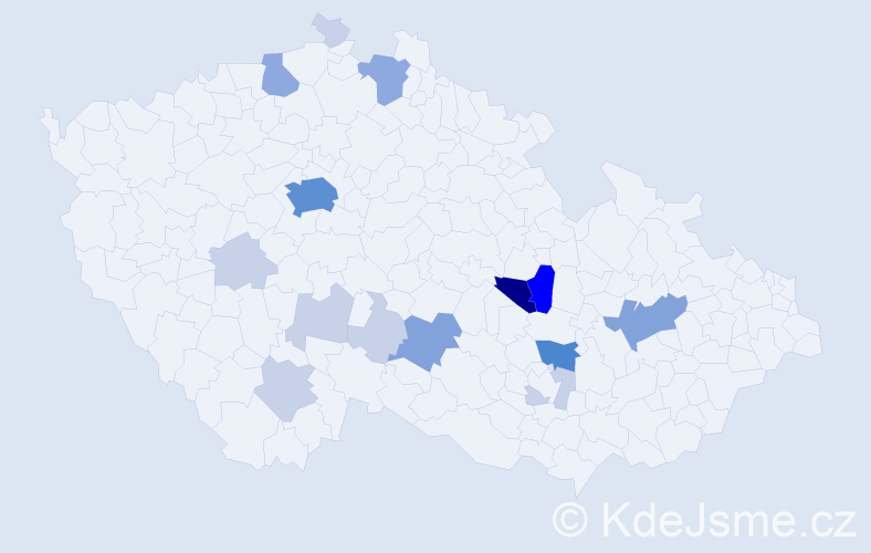 Příjmení: 'Kleinbauer', počet výskytů 48 v celé ČR