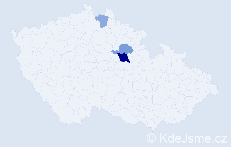 Příjmení: 'Hanovcová', počet výskytů 10 v celé ČR